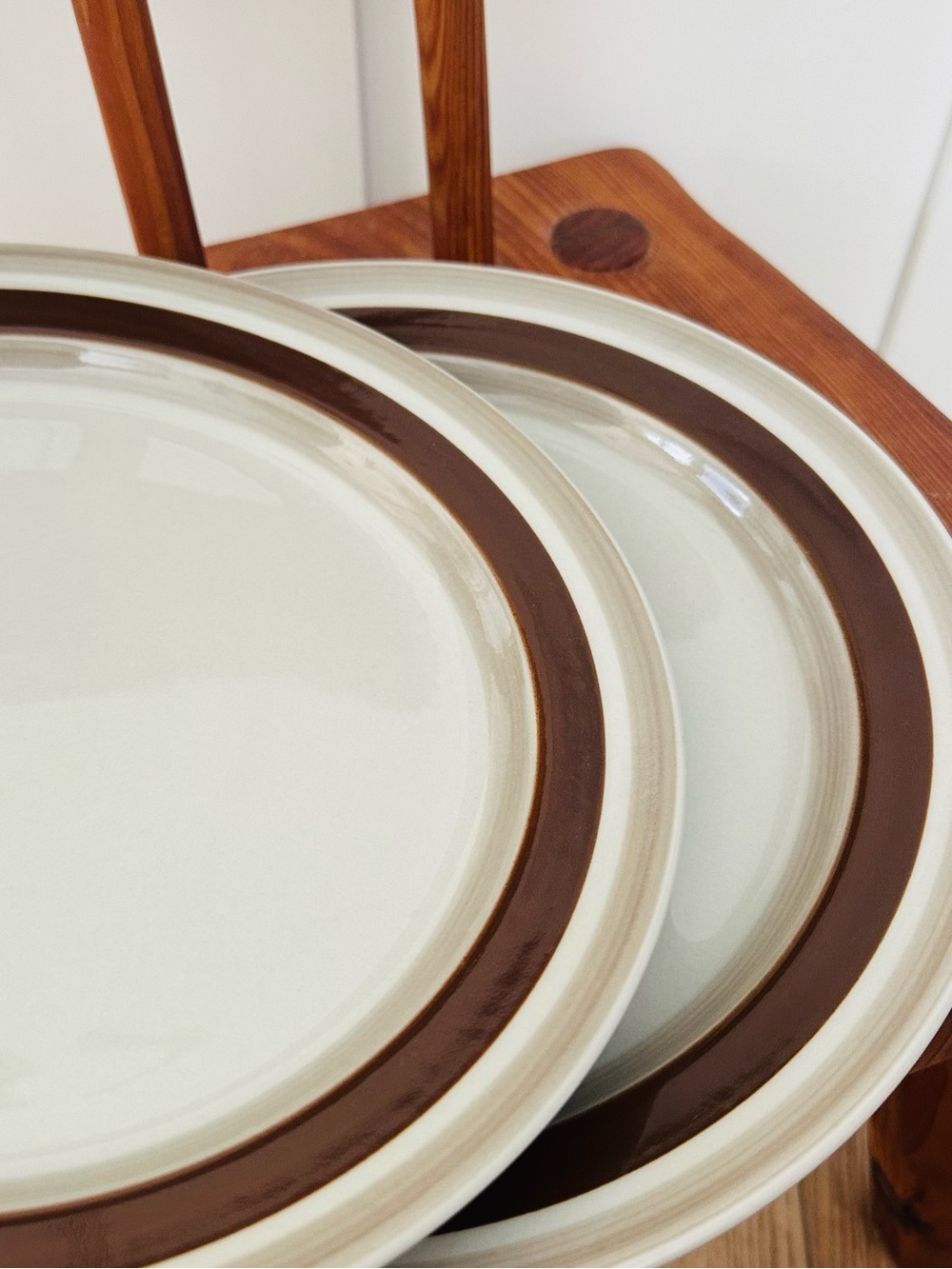 Set of 2 Vintage Arabia Finland Pirtti Dinner Plates